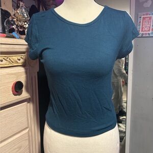 NWOT PacSun Teal Short Sleeve Crewneck Top